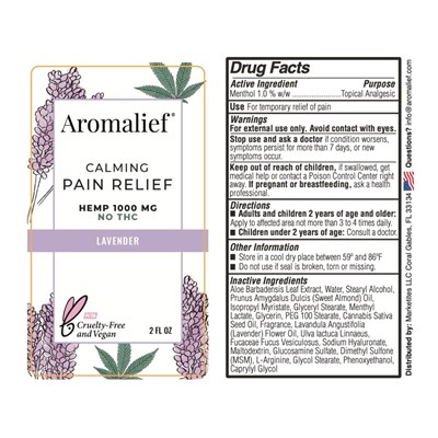Fda Aromalief Lavender 2oz Front And Back